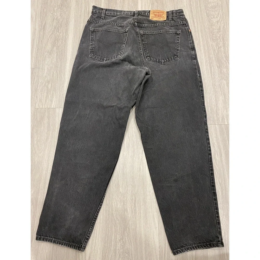 Vintage Levi's‎ 560 Jeans 38x32 Loose Fit Tapered Leg Black Men's